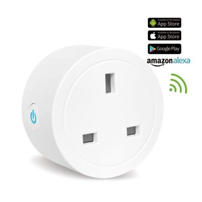 China Tuya Smart High Quality Residential/Multi-Purpose Smart Life Plug Socket Power UK 3 Pin Wireless Smart Plug For Home for sale