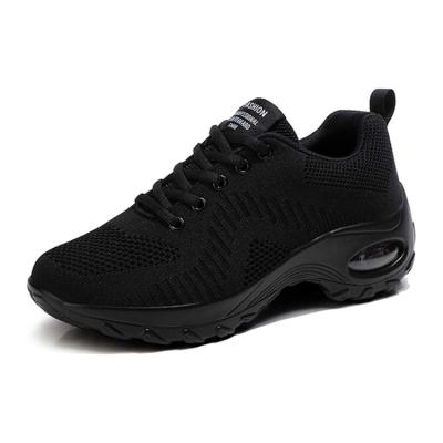 China Women's Anti-skid Breathable Fitness Flat Sneakers Sports Running Shoes Lace-up Shoes Sports Running Shoes for sale