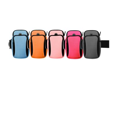 China Anti-fall Portable Outdoor Exercise Cell Phone Neoprene Arm Running Bag For Sports for sale