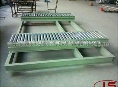 China Heat Resistant JS Ground Design Roller Conveyor Working Table , Conveyor Beds for sale