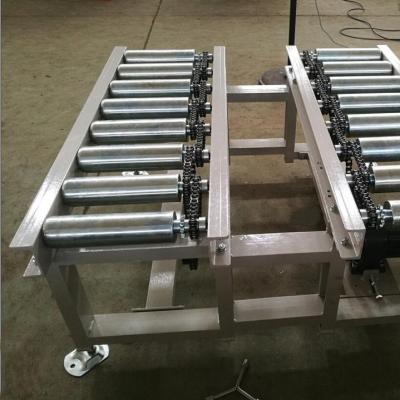 China Double Oil Sprocket Drive Heavy Duty Roller Conveyor , Double Row Power Roller Conveyor for sale