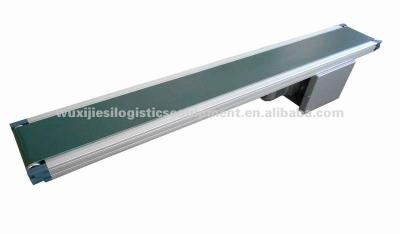 China Oil Resistant JS Mini Belt Conveyor , PVC Type60-GI Belt Green Color Belt Conveyor for sale