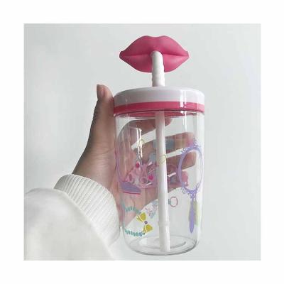 China Reusable Straw Cup With Straw Custom Funny Children&'S Straw Cup Reusable Cup With for sale