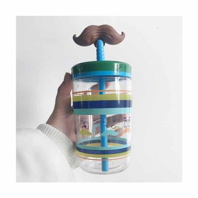 China Straw Cup Cheap Price Viable Kids Straw Cup Water Bottle Funny Cup With Straw Reusable for sale