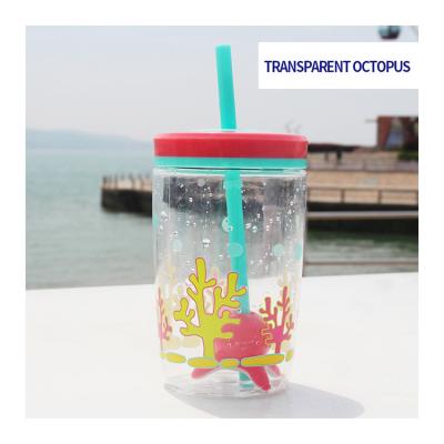 China Good Quality PP Sustainable Kids Silicone Straw Cups For Kids Mug With Straw for sale