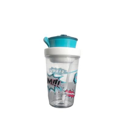 China Sustainable Cup and Straw Snack Children' S Straw Cup Transparent Cup With Custom Straw for sale