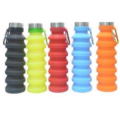 China 2021 new arrival silicone water bottle reusable unique drinkware collapsible water bottle with custom logo for sale