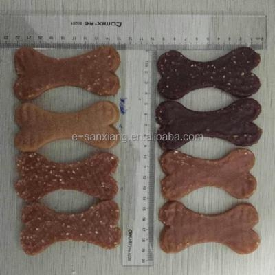 China Sustainable Retail Packing Chicken Duck And Lamb Meat Pressed Bone Dog And Cat Treats Snacks for sale