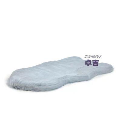 China Anti Slip Faux Dog Bottom Soft White Durable Ultra Warm Fur Large Orthopedic Bed Mattress Cushion Couch Plush Cover for sale