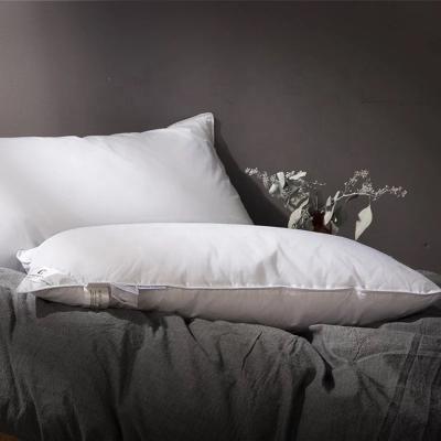 China Durability Inflatable 100% Cotton Filling Hotel Comfort Feather Velvet Super Soft Standard Down Inner Bed Pillow for sale