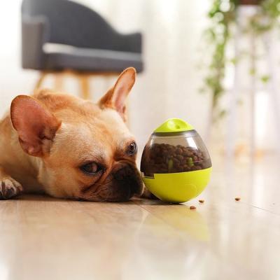 China 100% Non-Toxic Automatic Dog Food Snack Tumbler Feeder Healthy Training Leaking Ball for sale