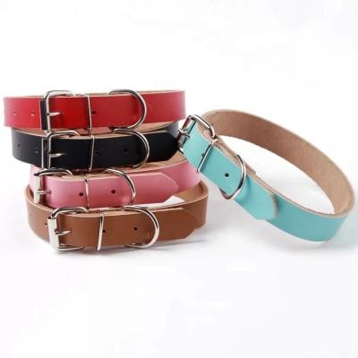 China Durable Luxury Alloy Design Handmade Leather Dog Collar Strong Colorful Fashionable Soft Touch Viable for sale