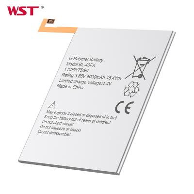 China Custom original mobile phone Shenzhen WST 3.85V 4000mah lithium ion smartphone battery for Infinix BL-40FX for sale