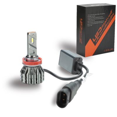 China 2022 Aluminum Hot Sale Car Led Headlight H4 H8 H9 H11 H7 Led Adapter 75W Lamp 6500 LM Super Powerful Car Auto Lighting System for sale