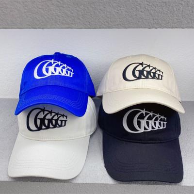 China COMMON 2022 Spring/Summer New Letter G Logo Embroidered 100% Cotton Lap Baseball Cap for sale