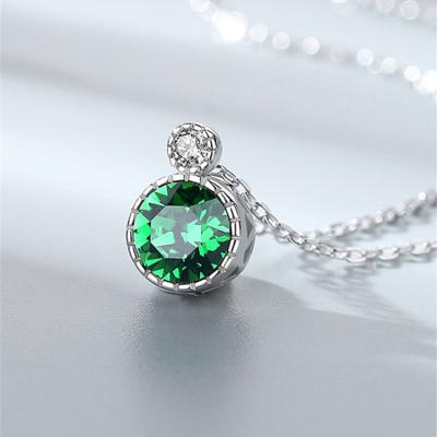 China S925 high-grade crystal clavicle necklace ornaments, European and American sterling silver female romantic for sale