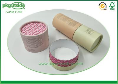 China Durable Kraft Tube Packaging , Packing Cosmetics Paper Tube Containers for sale