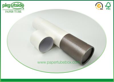 China Recyclable Cardboard Paper Tubes , Stamping Logo Paper Canister Packaging for sale