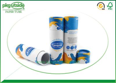 China Printed Recycled Custom Paper Tubes Offset Printing Environmentally Friendly for sale