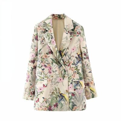 China Autumn New Heavy Industry Women Flower Suit Casual Coat Women's Breathable Jacket for sale