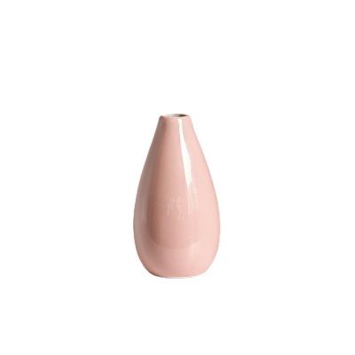 China Not easy to deform small hydroponic mini vase bottle aromatherapy vase creative ceramic ornament home decoration for sale