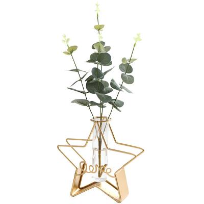 China Craftsman Nordic Small Vase Fake Flower Vase Dining Table Decorations Creative Simple Hydroponic Living Room OrnamentsWind for sale