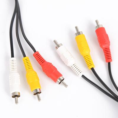 China DVD Player High Grade 3rca Male To 3rca Male AV Composite Cable Audio Video Cord for sale