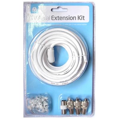 China CCS/OFC 3C2V Coaxial Aerial Cable TV Extension Link Kit for sale