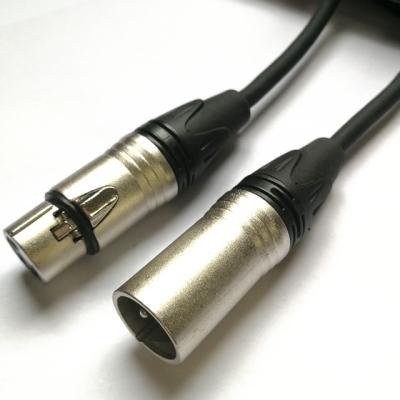 China Flexible OFC Multimedia Balanced 3PIN Male To Female XLR Microphone Cables for sale