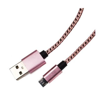 China For Mobile Phone Fast Charging Mobile Phone USB To Charging Micro Cable Nylon Braid for sale