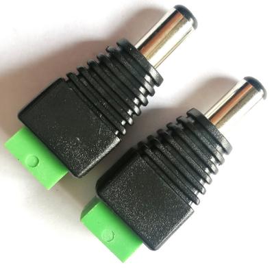 China audio & Video 2.1x5.5mm DC Power Screw Terminal Male Plug Connector for sale