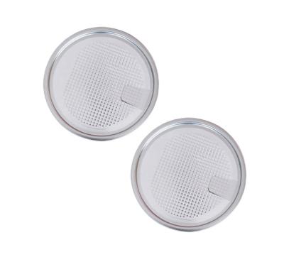 China Eoe Child Safe Food Grade 73 Mm Easy Open End Aluminum Silver Seal Lids For Round Cover Box for sale