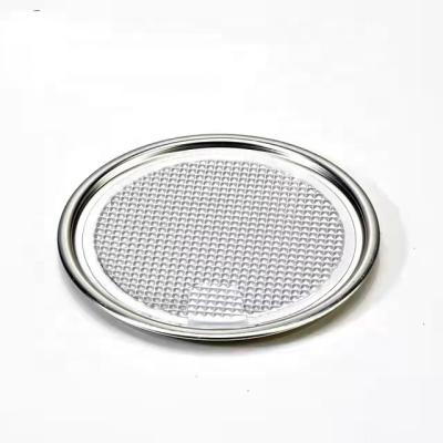 China Non Spill Round Easy Peel Off Box/Tube Closing Lid Food Grade Aluminum Foil Sealing Lid for sale