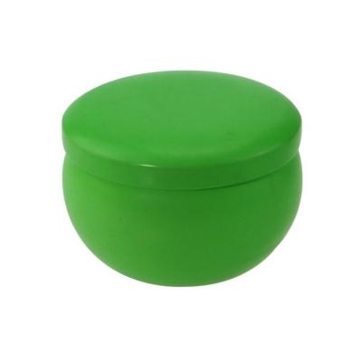 China 4 Ounce Recyclable Metal Tin Can In Stock DIY Sturdy Candles Scented Box Soy Drum Case Candy Box Solid Color for sale