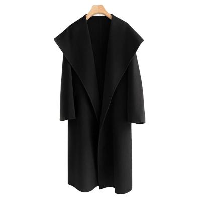 China 2021 new arrivals hot sales oversized viable Autumn Wool Long Coat Women's woolen cashmere coat for sale