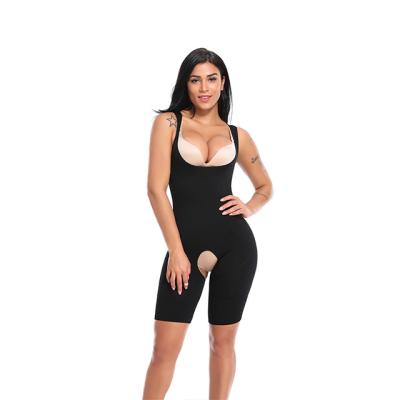 China Antibacterial seamless women's self-cultivation abdomen and hip shaping underwear tight-fitting women's overalls shapewear jumpsuit for sale