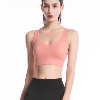 China Anti-Running Women's Anti-Running Fitness Women's Slim Adjustable Bra Breathable Yoga Bra Exercise Gym Wear Shoulder Strap Sports Bra for sale