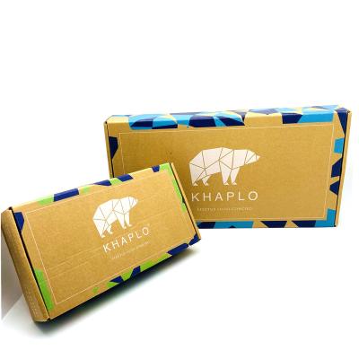 China Recycled Custom Logo Color Printing Kraft Corrugated Materials Biodegradable E-commerce Large Shipping Boxes for sale