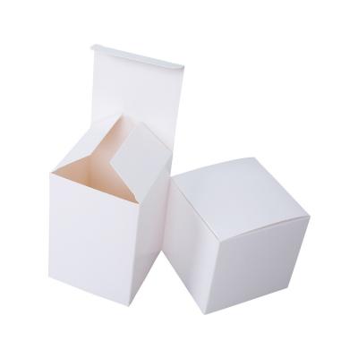 China Recycled Materials Free Design Custom White Rigid Paper Cardboard Packaging Boxes Factory Direct Folding White Paper Box For Skin Care Cosmetic for sale