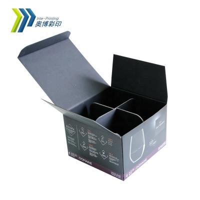 China High Quality Recycled Materials Custom Color Printed Corrugated Packaging Paper Shot Glass Box for sale