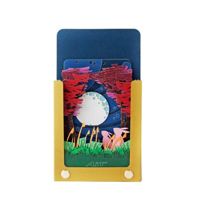 China Magnetic 3d Moon Festival Cover Design Checklist Small Self Adhesive Sublimation Digital To Do List Small Notepad Custom for sale