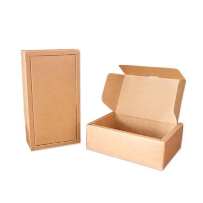 China Recycled Materials Brown Kraft Paper Soap Coffee Incense Kraft Paper Box With Lid for sale