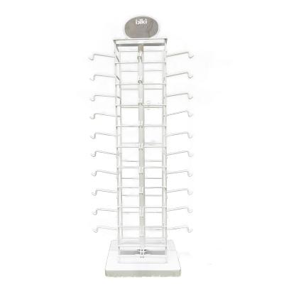 China Durable 4-Sided Rotating Sunglass Display Rack Eyewear Display Stand Glasses Rack For Countertop Hold 40 Pairs Te koop