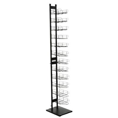 Chine Multi-Tiered Hat Display Rack, Floorstanding Hat Trick Baseball Hat Display Rack Holders with 12 Pockets, Black à vendre