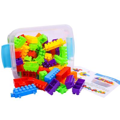 China Baby Assembled Building Toy Children's Puzzle Blocks 3 to 6 Years Old Brain Development Boys and Girls Constituent Intellectual Particle T Large for sale