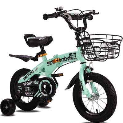 China Foldable bicycle 3-5 years old boys and girls baby bike 14 inch baby bicycle boy steel children's bicycle for sale