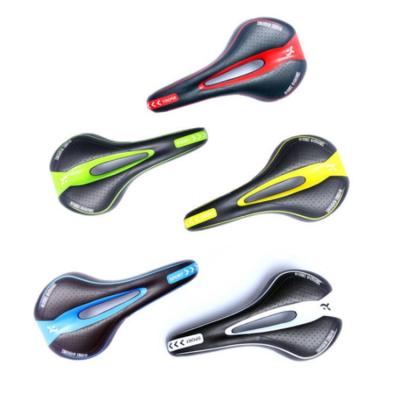 China Durable PU Bicycle Saddle Seat MTB Road Comfortable Cycle Saddle Soft Cycling Bike Seat for sale