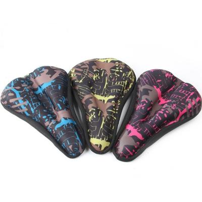 China Eco-friendly Cycling Cushion Road Camouflage Shock Absorption Silicone Anti-Slip Mountain Bike Saddle Cover 201 Buyers for sale