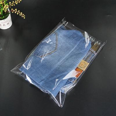 China Recyclable T-shirt Printing Packaging Bag With Clean Self Adhesive Clear Logo PE Plastic Bag For Clothes Packaging Self Adhesive Bag for sale