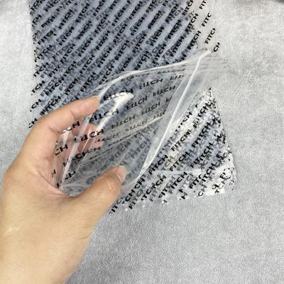 China Recyclable custom printed transparent plastic packaging bag food grade LDPE plastic bag single layer resealable bag with logo for sale